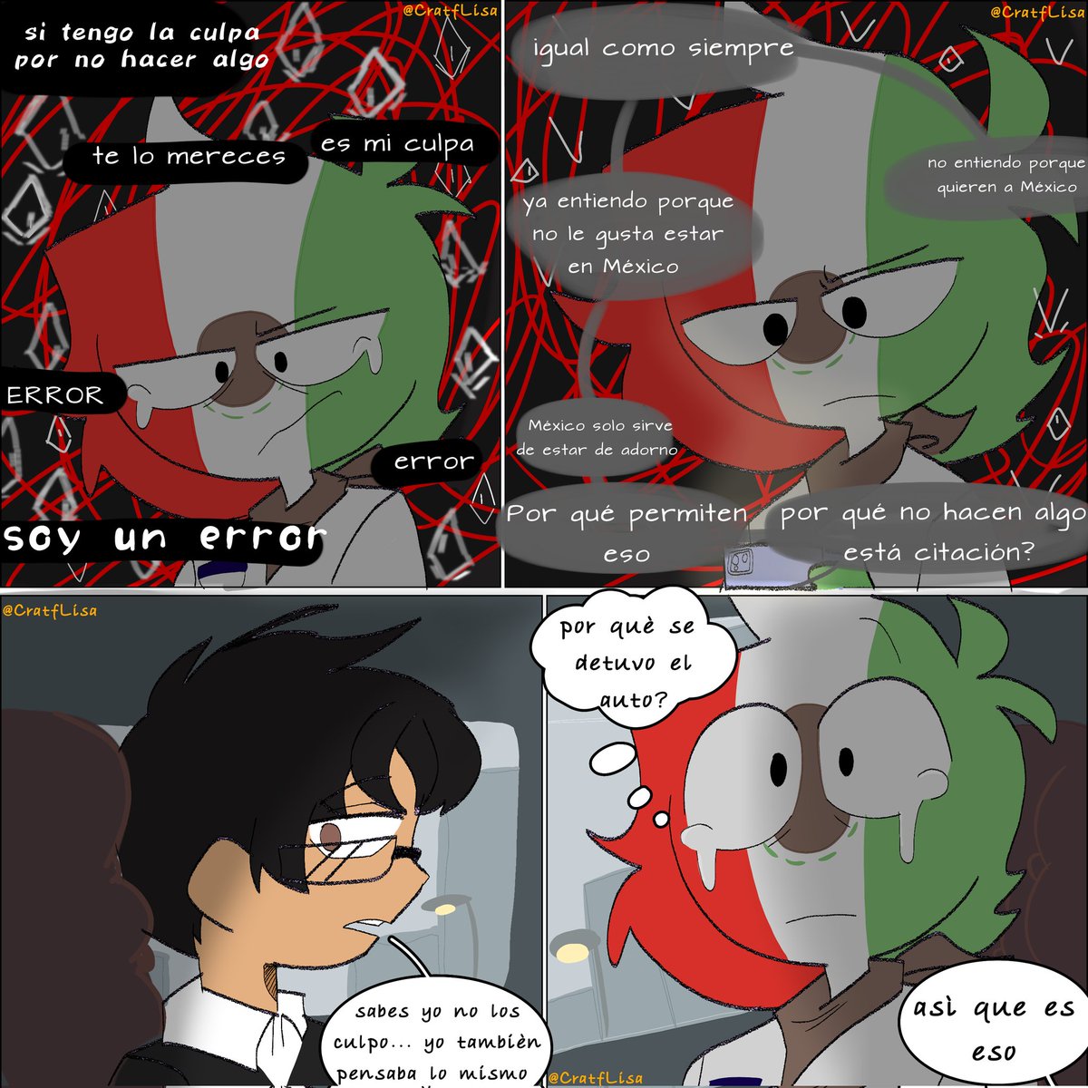 CratfLisa's tweet photo. 10/???
No sé el por qué estoy despierta xD
Bueno aquí está su parte 10 espero que lo disfruten esto jajaja
Y también recuerden que los quiero mucho 😻✋✨
#CountryHumans
#CountryHumanscomics #CountryHumansMéxico https://t.co/kaZhBzQUzV
