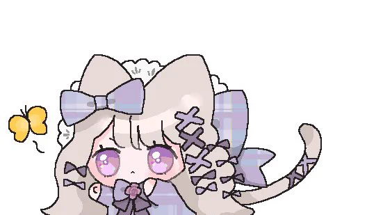 ちょうちょを追いかけるねこちゃん