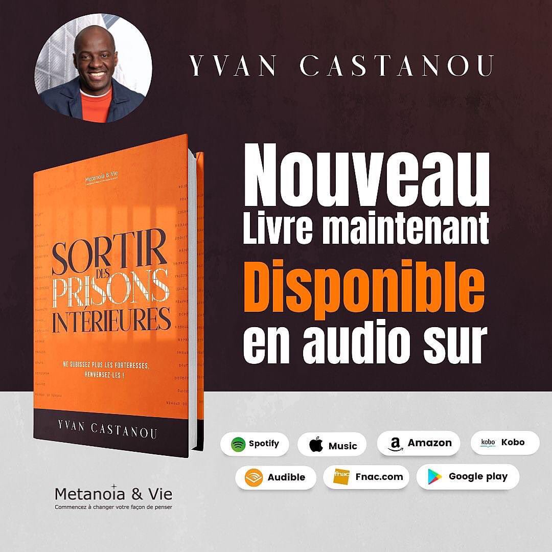 YCastanou's tweet photo. 🚨 Nouveau !

Mon nouveau livre intitulé : "Sortir des prisons intérieures" est désormais disponible en audio🎧sur toutes les plateformes de téléchargements. 

Retrouvez le également en format papier sur https://t.co/TuK2WTQgfR

Ne subissez plus les forteresses, renversez-les !💪 https://t.co/oPaqAP1F1G