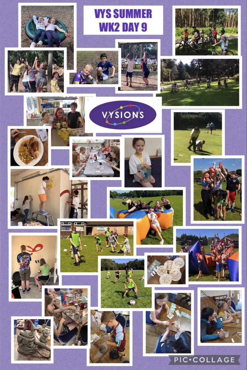 SueMerriman's tweet photo. Day 9 complete with lots of activities! Breakfast, Lunch and tea! With thanks to @StaffordshireCC #HAF23 & all our funders & volunteers who help us charge just ยฃ7 a day to make School Holidays affordable for working parents.
#VysionsYouthServices #VYS #SCVYS #holidays #thanku https://t.co/fxExxubXiN