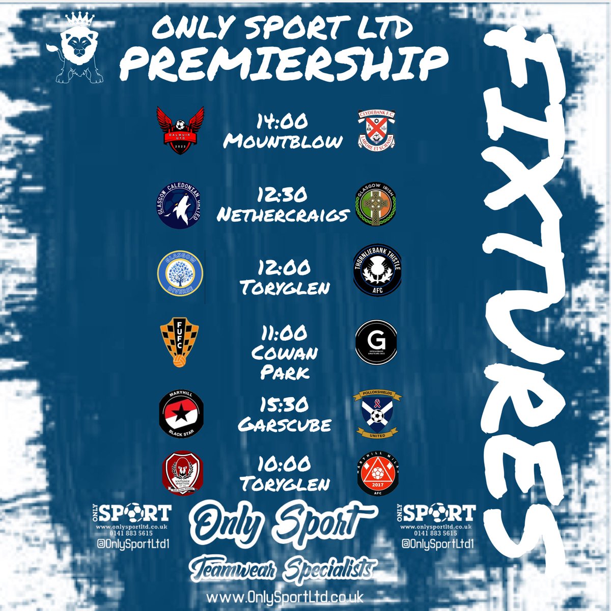 GDSFC2008's tweet photo. We are Back…

The NEW @onlysportltd GDSFC 23/24 season begins tomorrow…

4 Divisions, 52 teams going to be an exciting season ahead 🙌⚽️

@ScotAmFA @scottish_aff @refsix @ftsc0res https://t.co/9rpku0wu05