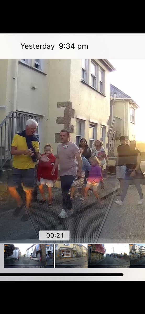 brendanwwfc's tweet photo. On the way out of st Ives yesterday after our holiday and the DashCam caught @alanhalsall in st Ives with his bday badge on happy birthday 🥳 https://t.co/wsUn8jssrL