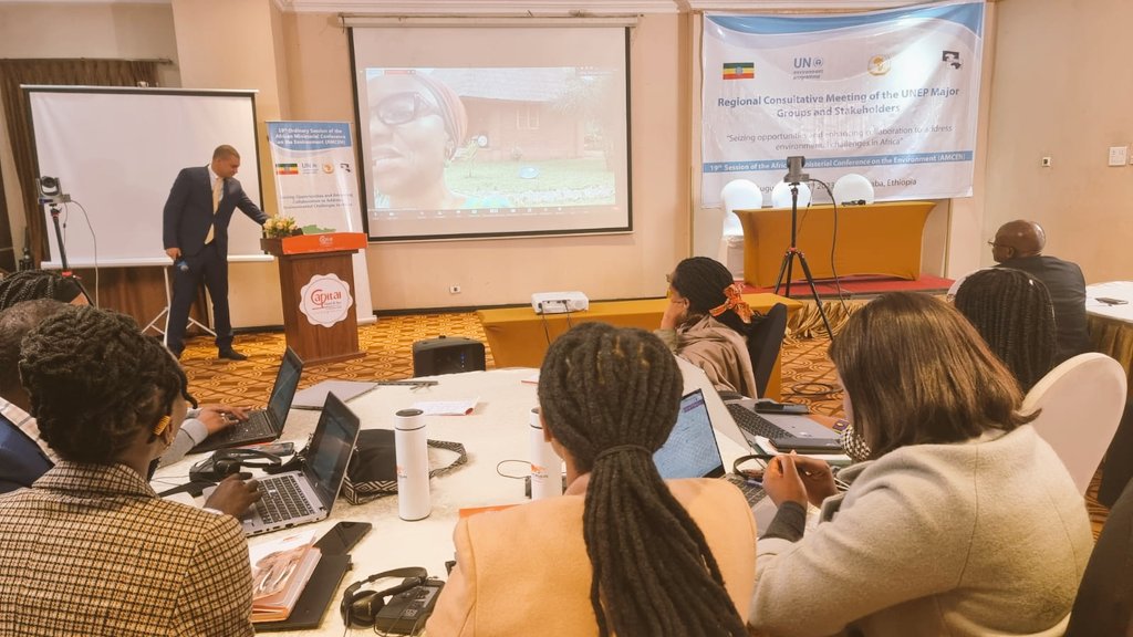 AfricaClimComms's tweet photo. The 2023 Regional Consultative Meeting, #Africa (#2023RCMAfrica) ahead of #19thAMCEN is on and online participation is most welcome.
#2023RCMAFRICA
#19thAMCEN
Here's the link:
https://t.co/fH3YpkoYPI https://t.co/08HJC3RLpC