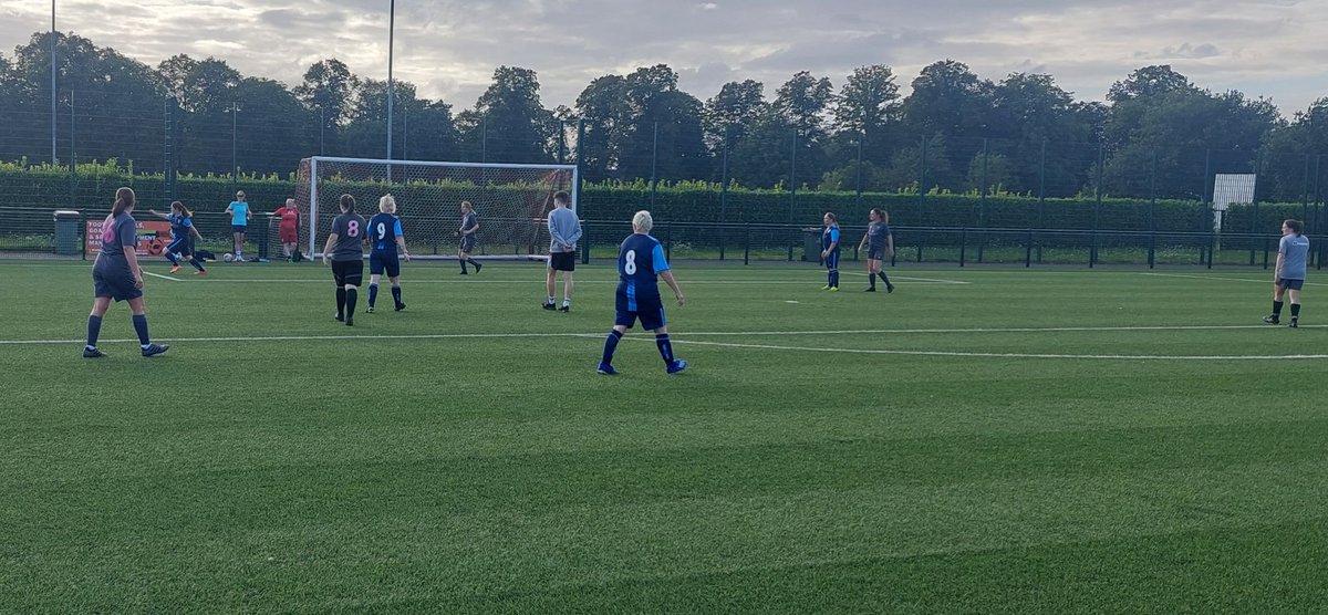 Is it the <a href="/Lionesses/">Lionesses</a> effect?
A record number at training - 50 women involved last night
Some inexperienced players being put through their drills before an 8v8 game
United v Panthers in a pre-season "friendly"
And the rest having a seven aside match among themselves.
FANTASTIC!