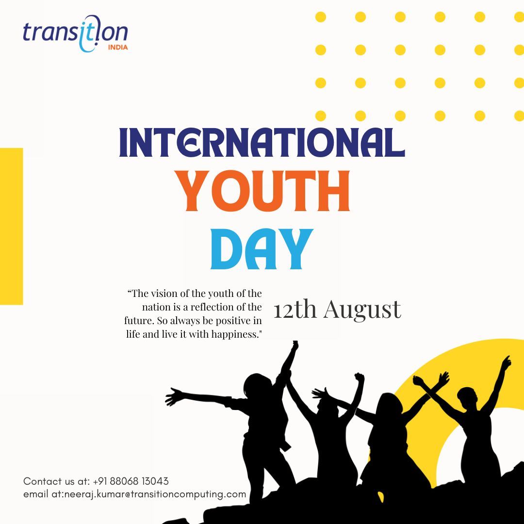 'Empowering global youth to create a brighter tomorrow on World Youth Day.'
#EmpowerTheFuture #GlobalYouthVoice #InspireChangeNow #DreamsUnleashed #YouthPower  #DiversityInAction #EmpowerYouth #DreamBelieveAchieve #YouthForProgress #TransformingTomorrow #WorldYouthDay2023