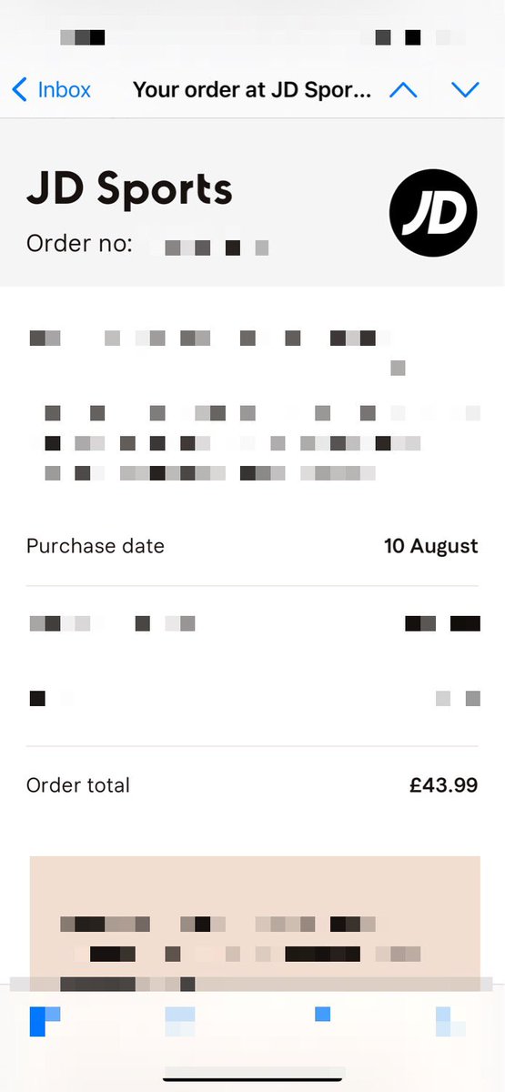 mikemillins's tweet photo. @JDSports thought I got a bargain in sale but how surprised was I this morning to see the original tag left on at a cheaper price than what I paid? Look forward to your explanation. https://t.co/vg1gqm6eTi