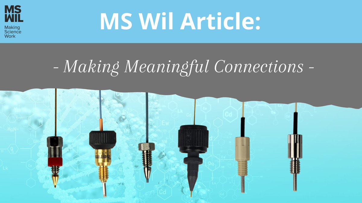 mswilbv's tweet photo. Often our customers ask us: “How do I make my connections work in my nanoLC-MS set-up?” or a variant of this phrase.
In this article we will provide you with our insight into this misty territory, with many options and pitfalls: https://t.co/e7KamcaB0C
#MSWil #MakingScienceWork https://t.co/1ELqsfHyrW