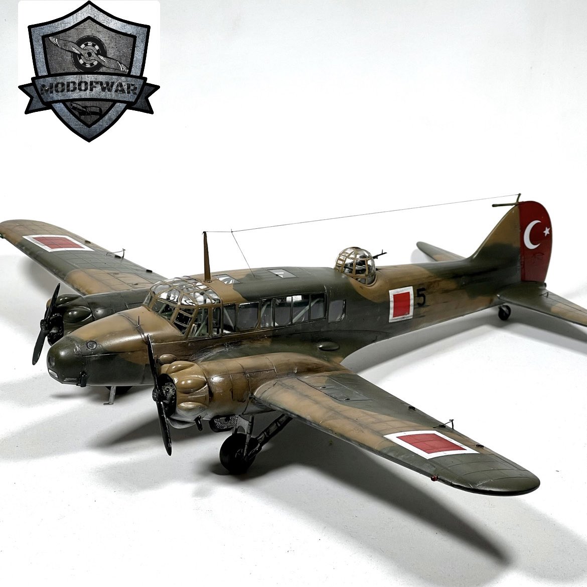 modofwar1's tweet photo. 1:48 ölçek Türk Hava Kuvvetleri Avro Anson 5 Numara. Bu vesileyle şehitlerimizi de saygıyla anıyorum. #modofwar #scalemodels #classicairframes https://t.co/2hgFWd9514