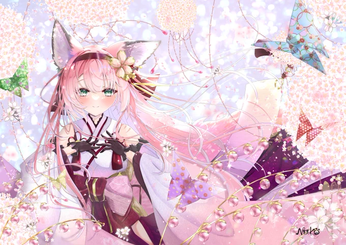  #アズレン6周年アート   アズレン6周年おめでとうございます 最推し花月ちゃんでお祝いいたします花月ちゃんの新規着せ替えをお待ちしております～!!!!
