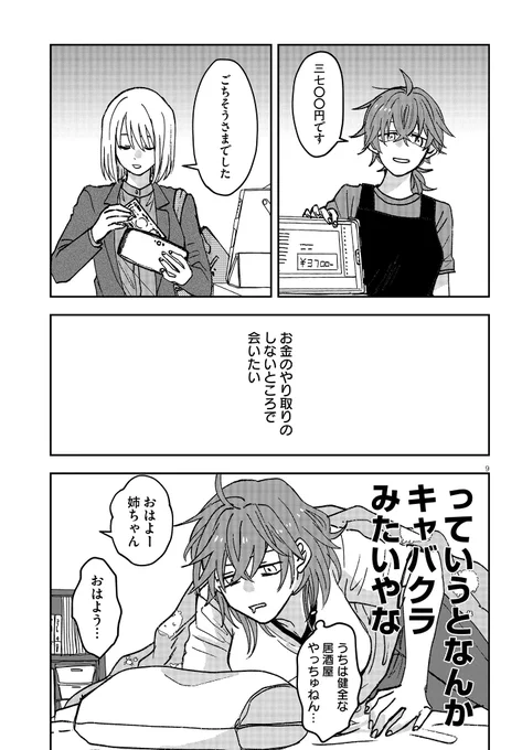 彼氏が浮気性のお客さんのことが好きな居酒屋のお姉さんの話
#漫画が読めるハッシュタグ
#創作GL
 (3/10) 