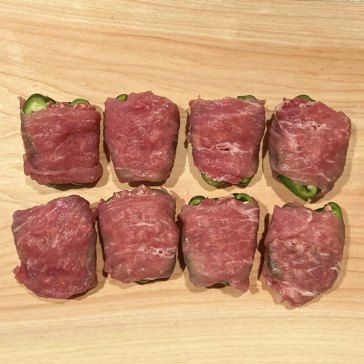 naoryourisuru's tweet photo. ピーマンのチーズ肉詰め巻きレシピ需要ある？ https://t.co/O2ghTXTuvD