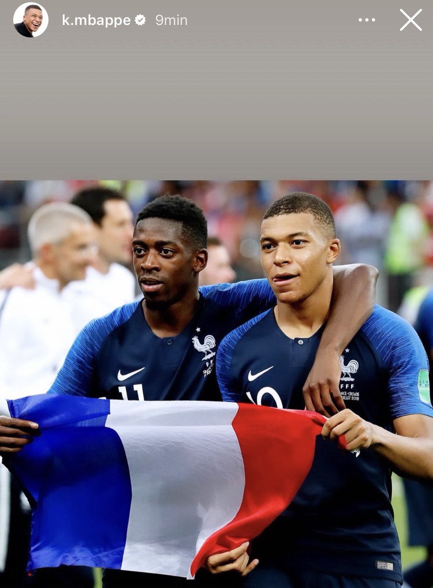 AlertesInfoot's tweet image. 🚨 FLASH ➜ Kylian Mbappé a salué le transfert de Ousmane Dembélé au PSG sur instagram en disant : 
🗣 "Bienvenue chez toi, mon frère. Je suis trop heureux de te voir ici. L'aventure commence."