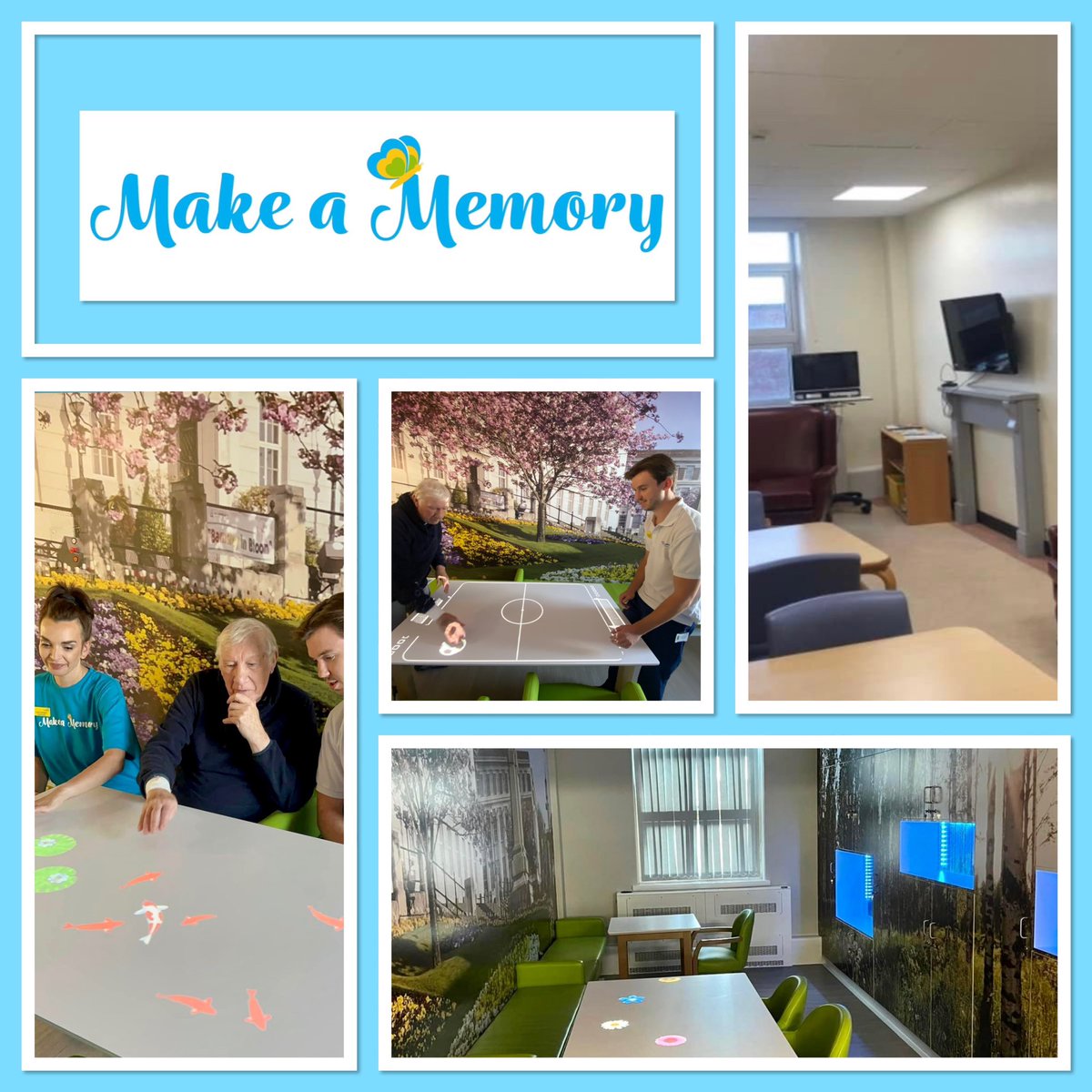 🦋💙👏Make A Memory Appeal 👏💙🦋 A huge thanks to Barnsley Facilities Services for transforming our activity room on ward 19 for older patients and those living with dementia. Eighteen of the team are also taking part in our dragon boat fundraiser!