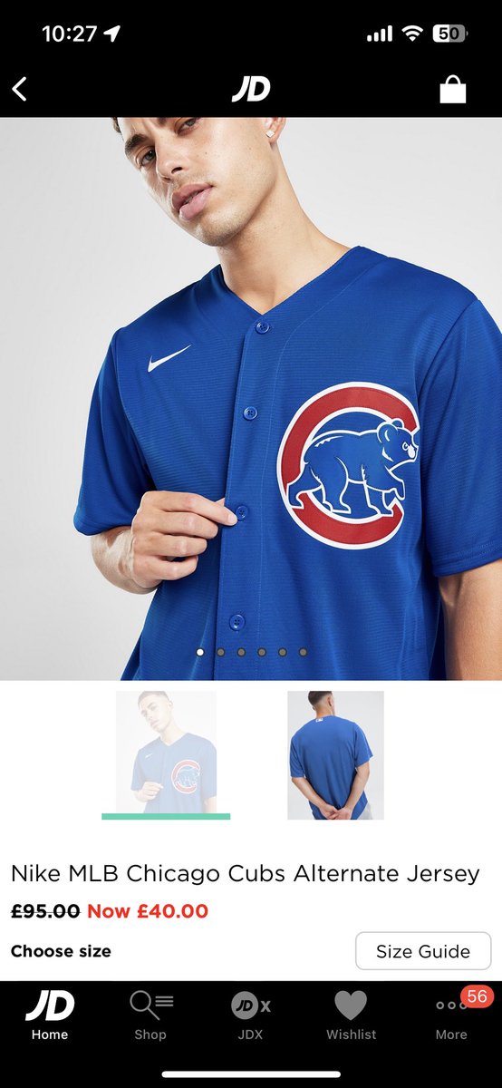 mikemillins's tweet photo. This is your own website saying it should be £90 originally @JDSports, that’s a big difference than what’s on the original tag. https://t.co/dnu6WCtd8n