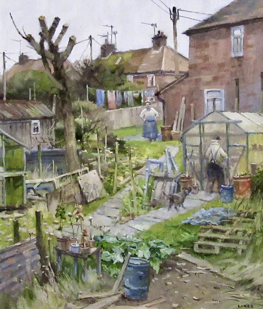 GrimArtGroup's tweet photo. The Great Green House Escape (Oil on Canvas) by John Lines (b. 1938) https://t.co/udlcJs1wHg