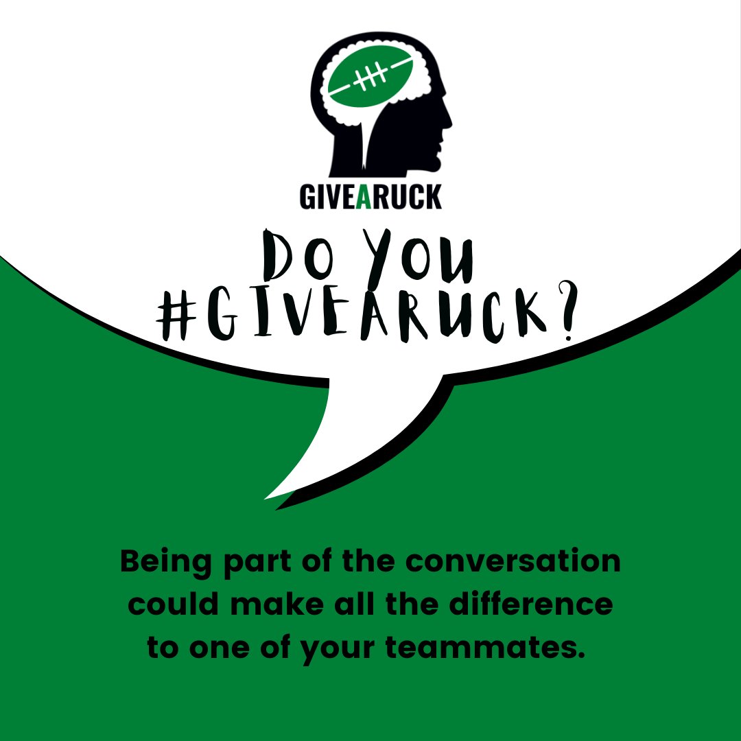 You don't have to be an ambassador, you don't have to become a mental health first aider, simply sharing our messages, listening to our podcasts or wearing our t-shirts shows you are part of the conversation. 
If you #GiveARuck, it could make all the difference.