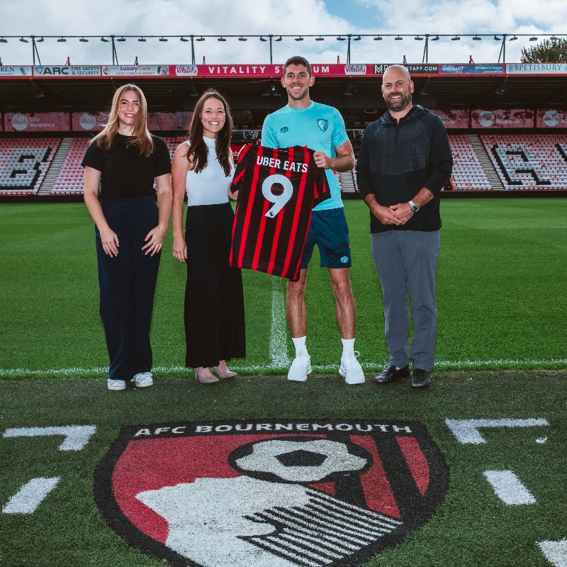 afcbournemouth's tweet photo. We're delighted to be working with @UberEats this season 🙌

Find out how you could get 50% off delivery on matchdays 👀