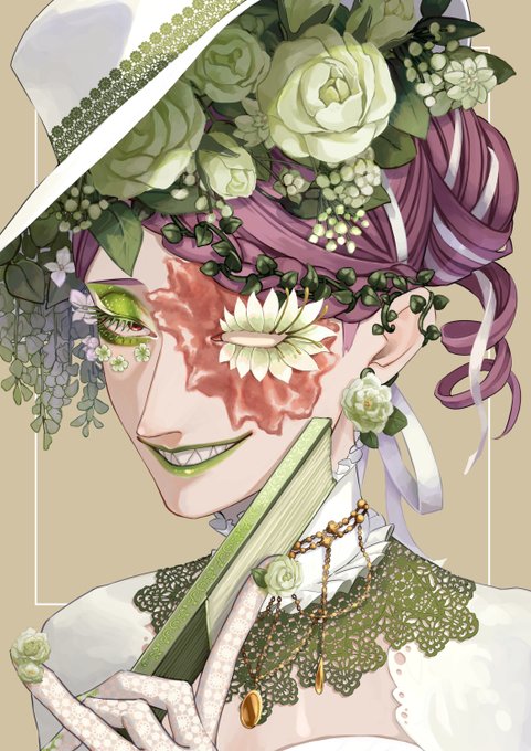 「green eyes grin」 illustration images(Latest)｜21pages