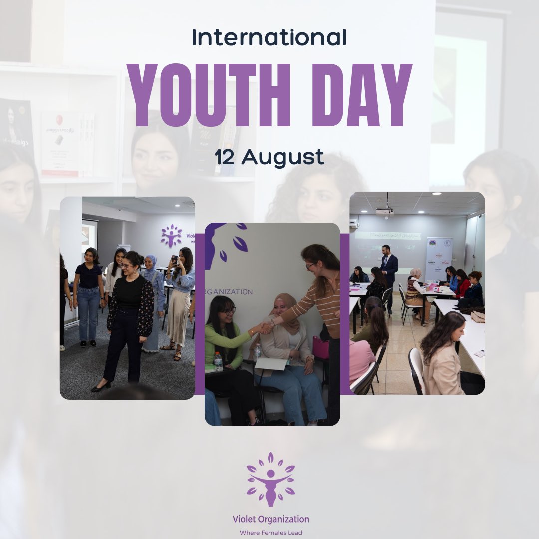 OrgViolett's tweet photo. Every day is youth day and happy international youth day 

هەموو ڕۆژێك ڕۆژی گەنجانە ،  پیرۆزبێت ڕۆژی جیهانی گەنجان 

#youthday 
#internationalyouthday 
#happyinternationalyouthday2023 
#violetorganization 
#violetorg 
#international https://t.co/cNckLfN235