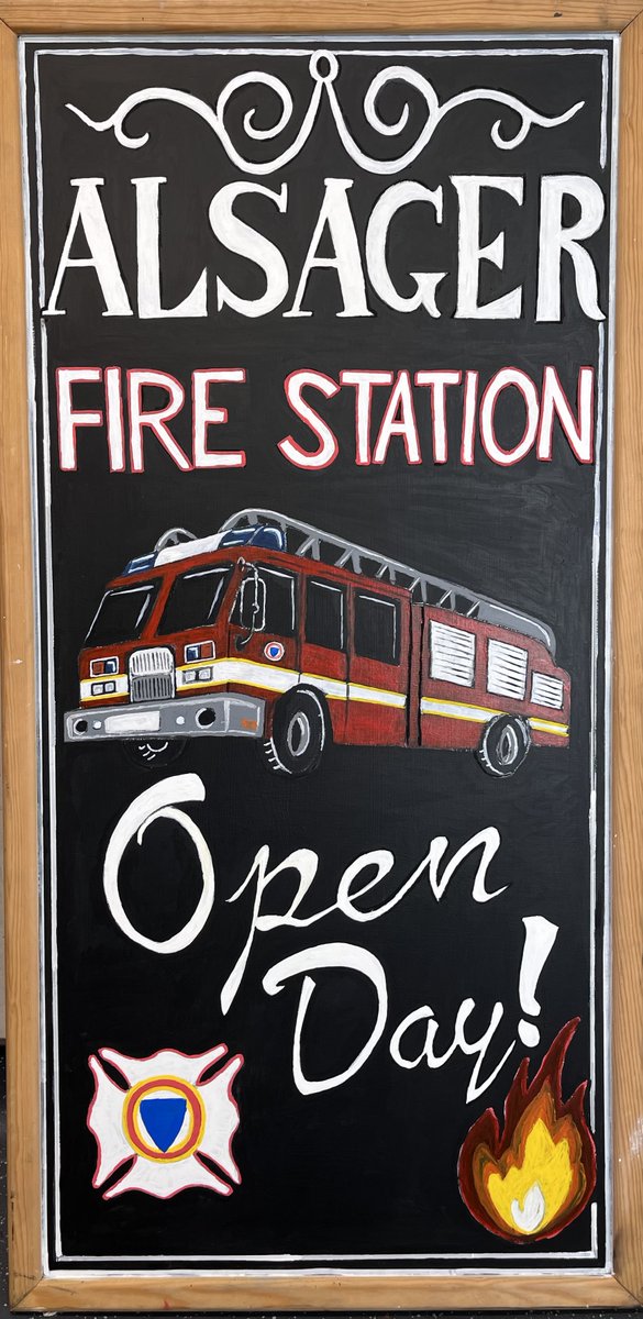AlsagerFS's tweet image. 🚒 🚨 TODAY IS THE DAY - FREE EVENT, EVERYONE WELCOME 🚒 🚨 

Join us for our Fire Station Open Day from 11am - 3pm. 
We're busy setting up. There's demonstrations, face painting, pizza, ice cream and much much more!  

Alsager Fire Station, Brookhouse Road, Alsager. ST7 2PA.