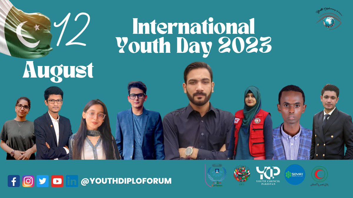 Int'l Youth Day emphasizes the Importance of addressing the challenges faced by youth while fostering an environment that supports their growth &amp; Success. This year theme is "Green Skills for Youth: towards the sustainable development". 
#YouthDay #GreenSkills #YouthEmpowerment