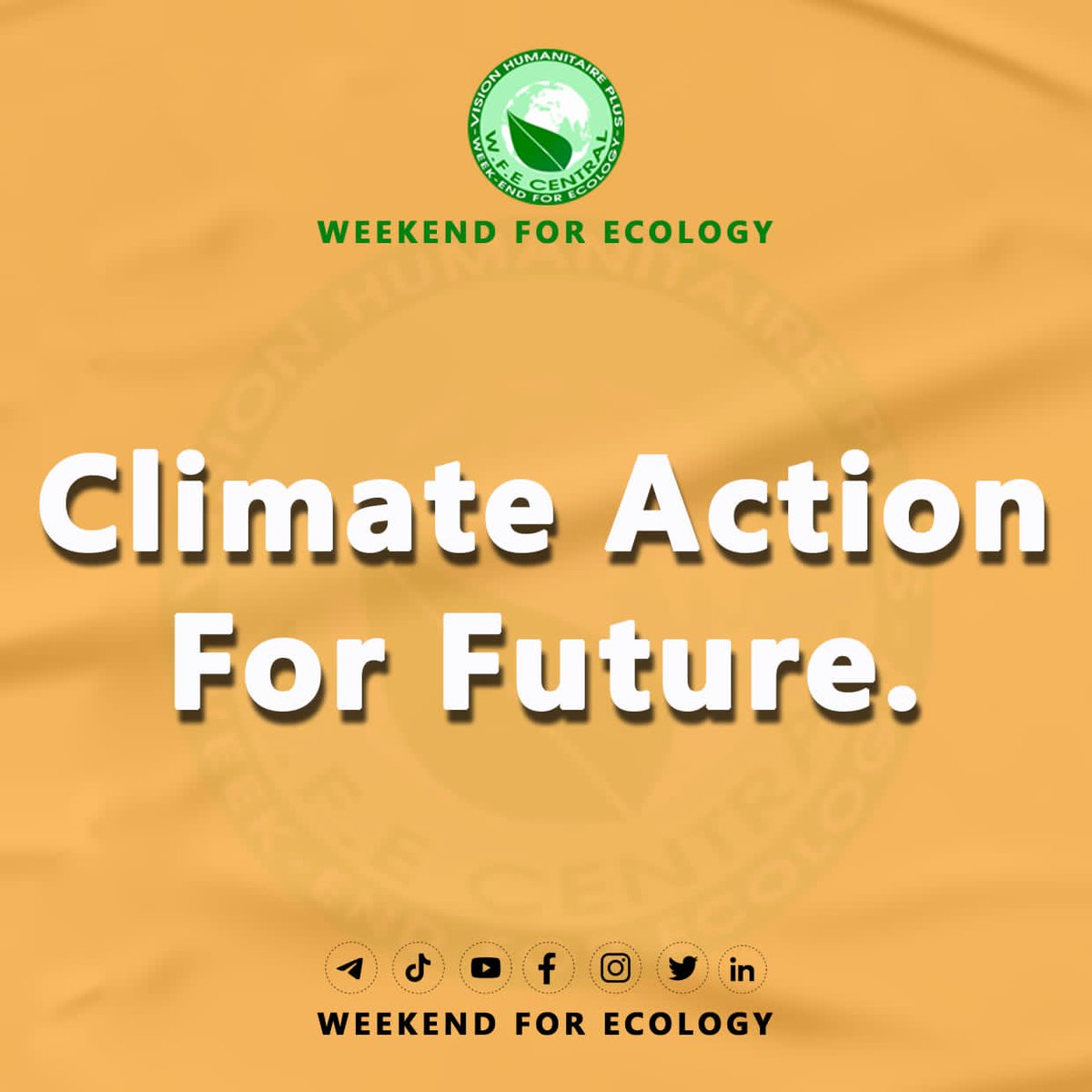 Climate Action For Future.  #WeekendForEcology
#climatestrikeonline  #climateaction                                
#ClimateEmergency
#VisionHumanitairePlus