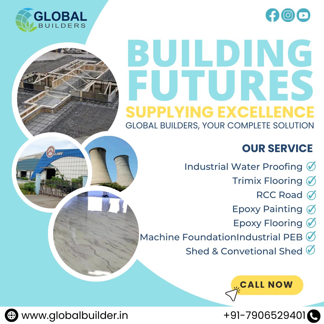 Globalbuilders7's tweet photo. 🏗️ Crafting Excellence: Global Builders – Your Trusted Industrial Construction Partner and General Supplier 🌍
.
.
☎️Contact us:  9927071445, 8595632985
✉️mail: info@globalbuilder.in
🌐Website: https://t.co/2Q44ewOgte
.
.
#buildingdreams #IndustrialTransformation #haldwani https://t.co/4laiKVIBwz