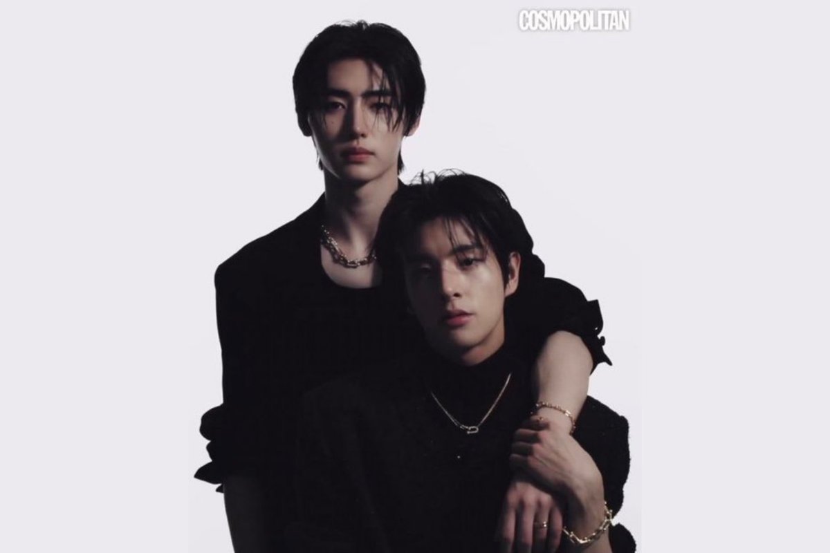 from jake and sunghoon on tiffany and co for dazed magazine, them being photographed on tiffany and co accessories in the airport, tiffany and co staff attending their concerts and showcases, giving them gifts, unto another magazine together for cosmopolitan for tiffany and co