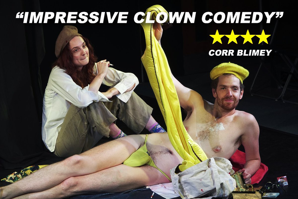 ⭐⭐⭐⭐ Thanks @Corr_Blimey_ for the 4-star review! BANANA is at the Half Price Hut all weekend - stop by for half price tickets today and tomorrow (Sunday 13th). Until 27 Aug @ZOOvenues 14:15 (1h) , Not 14, 21