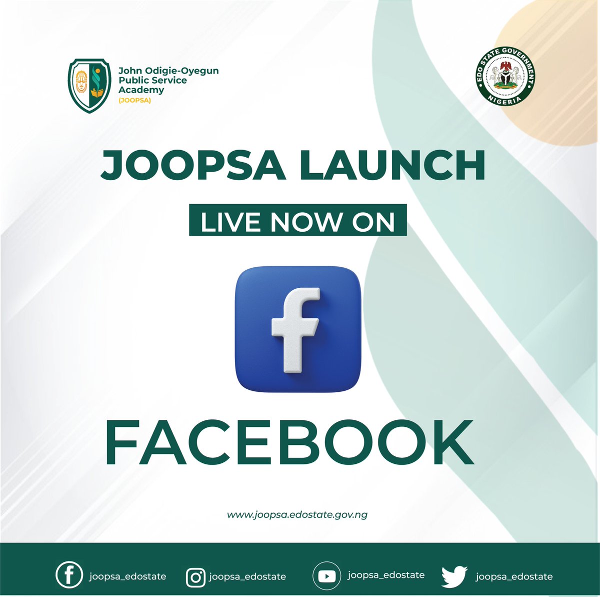 joopsa_edostate's tweet photo. Catch us LIVE on Facebook now!
https://t.co/bEMv4Rwks4
#JOOPSA
#PublicServiceExcellence
#LeadershipTraining
#JOOPSAlaunch https://t.co/j1KrKA7Nzq