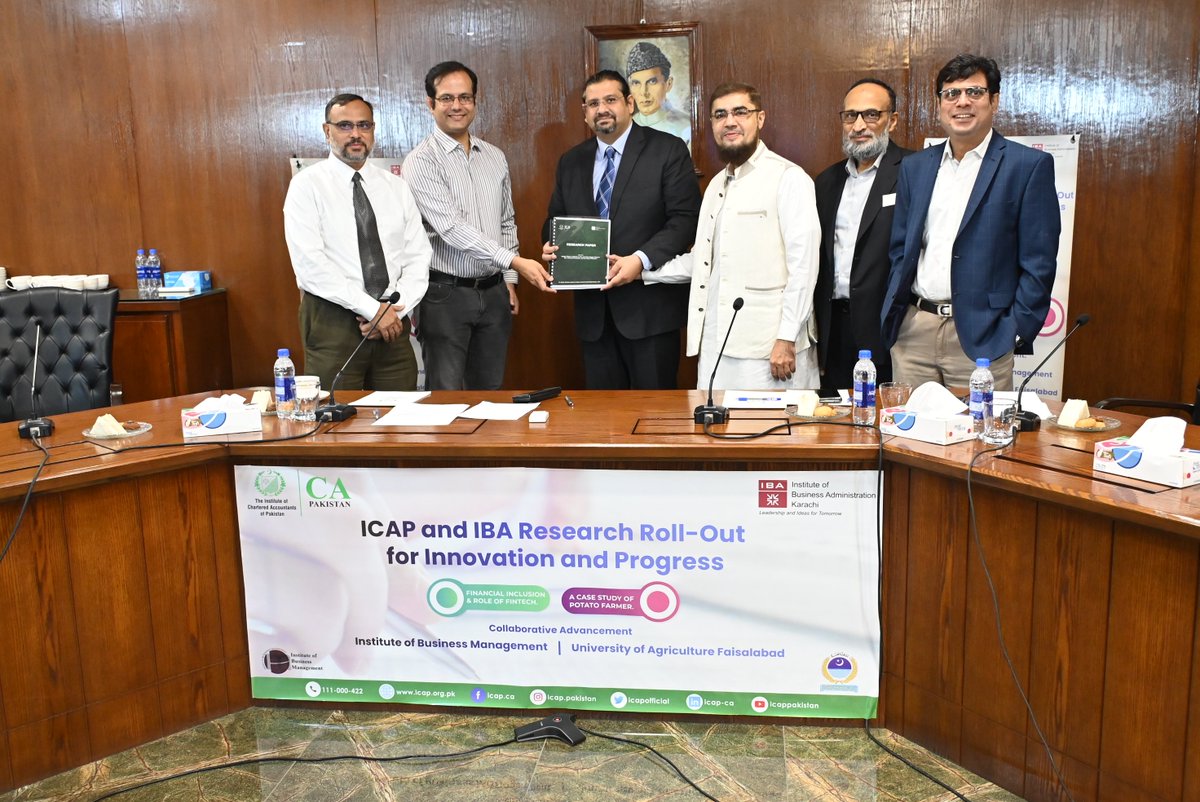 icapofficial's tweet photo. Research Paper Rollout of ICAP and IBA Research Unit!
#ICAP #IBA #Research #Rollout #researchunit #CAPakistan https://t.co/O653Wshy03