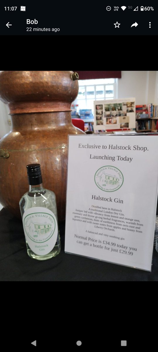Delighted to be making small batch gin for Halstock Village Shop! Made in Halstock using local ingredients and proving very popular!