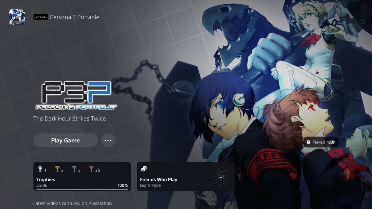 josh_8a_'s tweet photo. Platino 162 Persona 3 Portable (I cried with the ending 🥺) #PS5Share https://t.co/UgzFImhcOy
