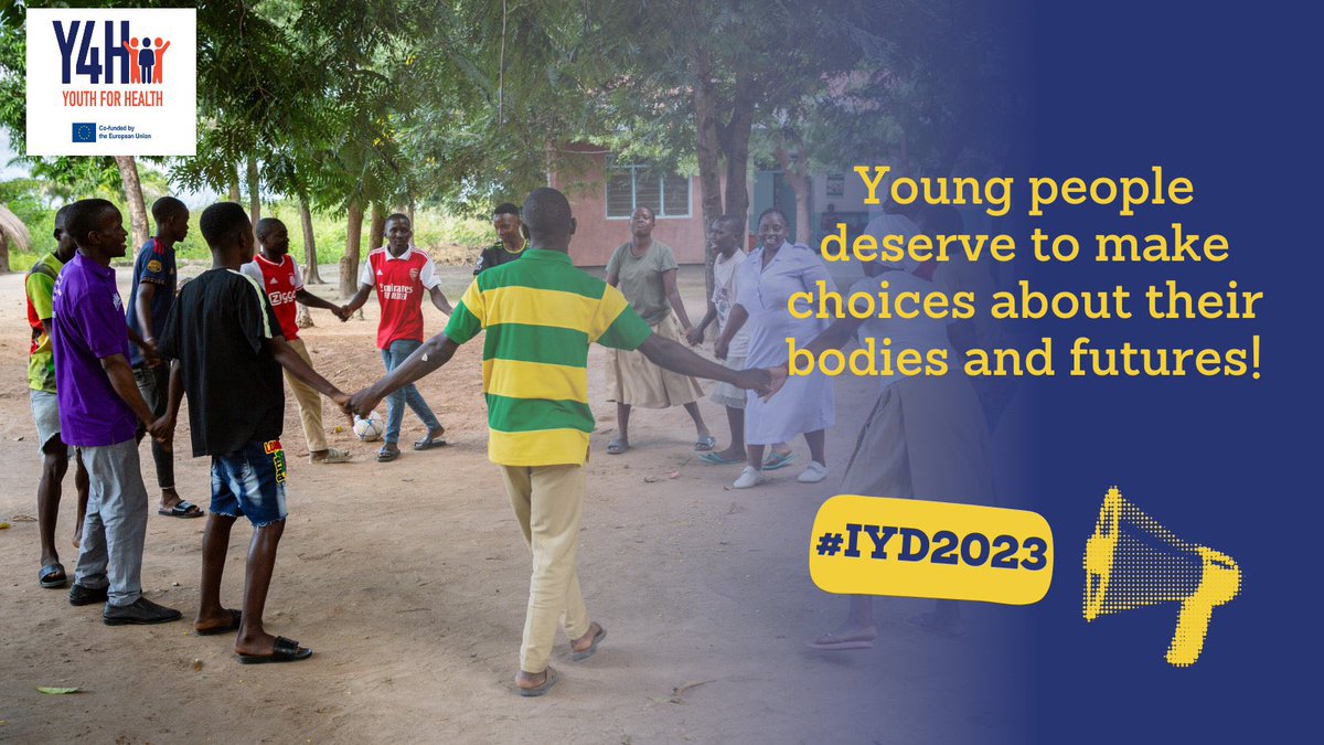 Happy #InternationalYouthDay!!

This #IYD2023 and beyond, we continue to work with partners to empower the lives of young people and expand access to life- changing reproductive health services.

#HealthForAll #Y4H #YAG #YouthFriendly