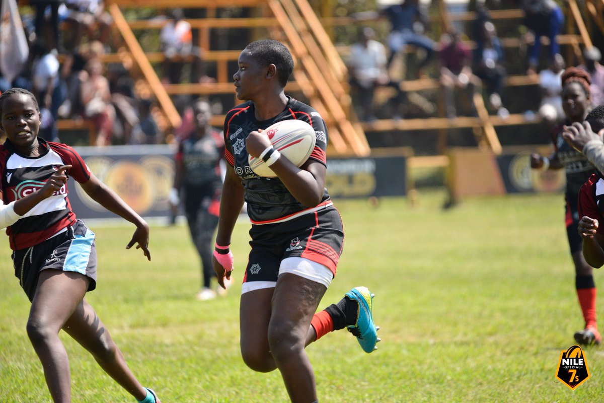 BlackPearlsRFC's tweet photo. The gems on duty today stepped up &amp; fought for a narrow 24-19 win over @NileRapidsRFC in our opening game at the #Kyadondo7s.

Emmanuella Oroma - 2T; Rebbecca Kabajungu - 1T; Peace Mirembe - 1T; Bushira Namutebi - 2C

#BlackPearlsStrong 🖤❤️
#LONEAfrica
#GloFoodsUg
#NileSpecial7s https://t.co/Cokoq7jTYI