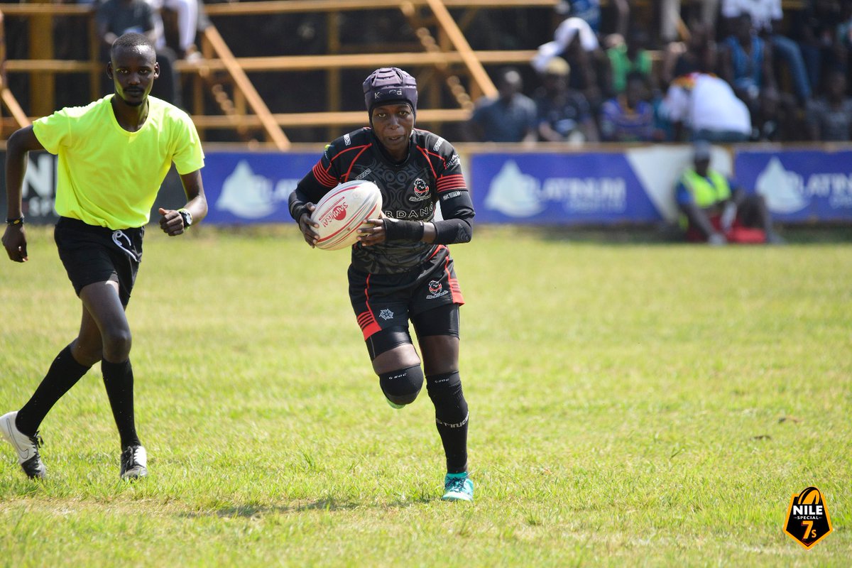 BlackPearlsRFC's tweet photo. The gems on duty today stepped up &amp; fought for a narrow 24-19 win over @NileRapidsRFC in our opening game at the #Kyadondo7s.

Emmanuella Oroma - 2T; Rebbecca Kabajungu - 1T; Peace Mirembe - 1T; Bushira Namutebi - 2C

#BlackPearlsStrong 🖤❤️
#LONEAfrica
#GloFoodsUg
#NileSpecial7s https://t.co/Cokoq7jTYI