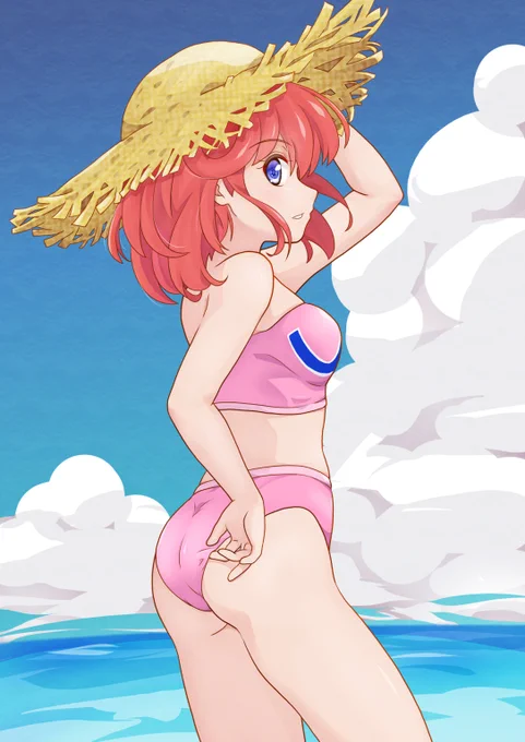 今年も水着パステルを描くのです #ツインビー