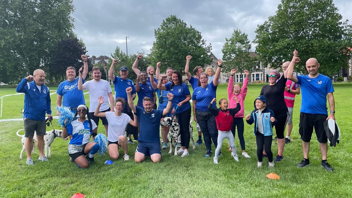 🟦⬜️🏃🏃‍♀️Rovers fans getting pre-season fit! How it started and how it finished at @eastvilleparkrn With runners taking place across England today congratulations to everyone crossing the line #gasto5k #UTG