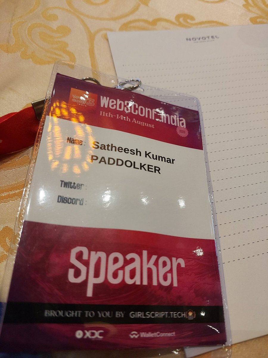 Satheesh Kumar Paddolker (@paddolker) on Twitter photo During the 1st edition of <a href="/web3conf_india/">Web3Conf India</a> , I was attendee.
This time a speaker.
May be a sponsor next time.
Dun miss the fantastic networking event happening right now in the beautiful #Goa During the 1st edition of <a href="/web3conf_india/">Web3Conf India</a> , I was attendee.
This time a speaker.
May be a sponsor next time.
Dun miss the fantastic networking event happening right now in the beautiful #Goa