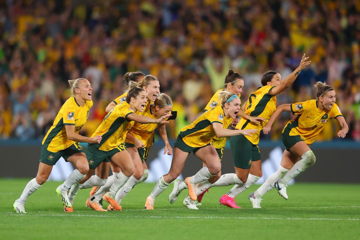 What a game! Had me on the edge of my seat! What an inspiration! #Matildas