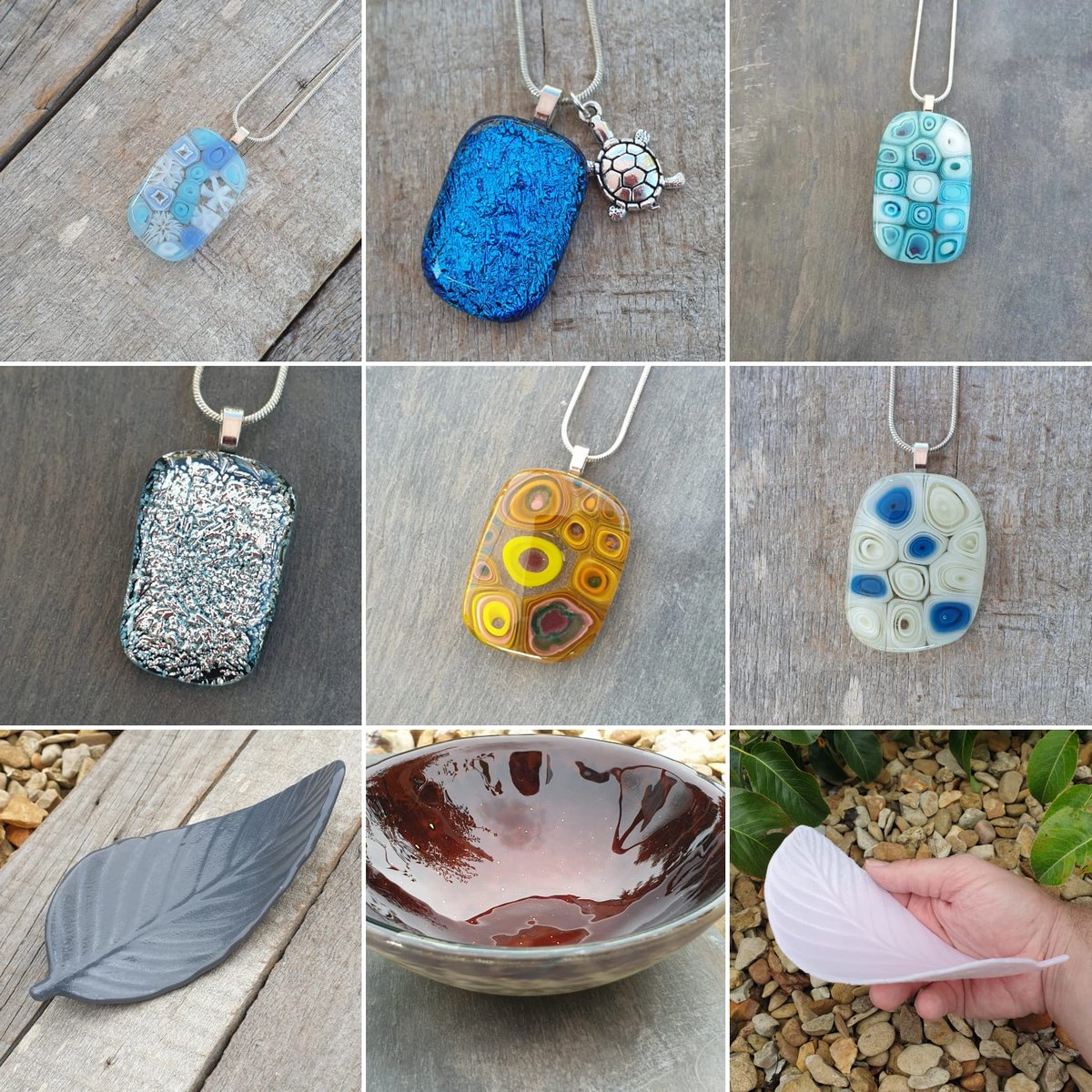 Samphireglass's tweet image. Beautiful unique giftideas from sparkling dichroic glass to murini glass jewellery. To wonderful fused glass leaf trinkt bowls and copper coloured fused glass dish. Some of the beautiful makes this week.
#handmade #etsy #giftideas #shopindie #smallbiz #ukgifthour #ukgiftam