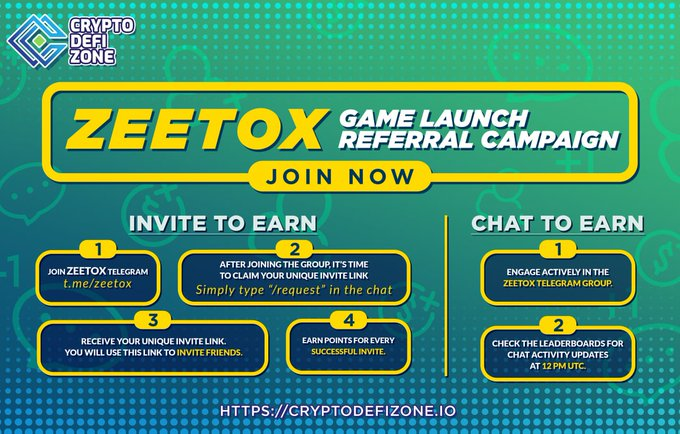 CDZofficial's tweet photo. 🌿 Want to join the GREENGOLD Game Launch Referral Campaign? 🏆💰 Follow >> Retweet  https://t.co/LMCtfRsgHY

⭐️ Be top inviter: Request a unique link and share it with friends 🗣️Be Top Chatter 

⏰ Aug 10 - Aug 23 https://t.co/fPInjQSae3