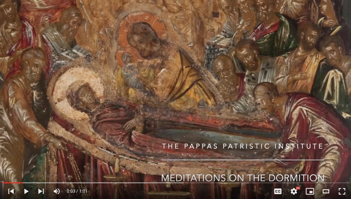 As we prepare for the upcoming feast of the Theotokos on August 15, enjoy these very short meditations on the mystery of the Dormition, taken from the writings of the #Church #Fathers.

youtube.com/watch?v=D2jVZJ…