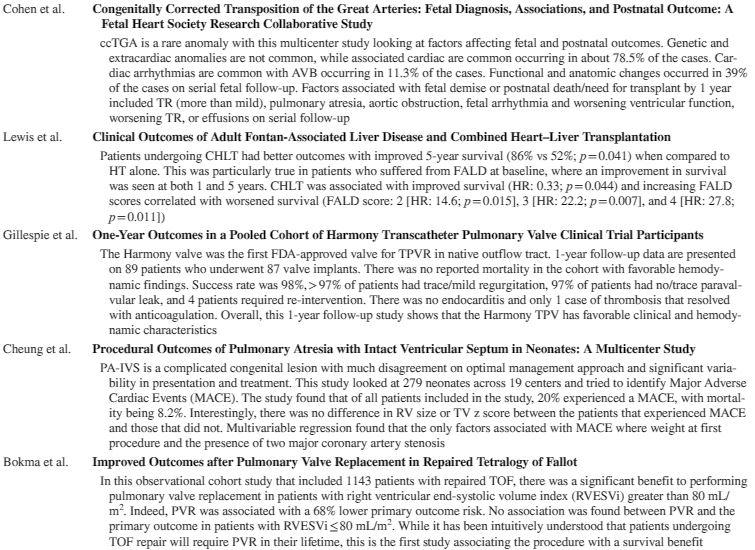 📣 August Journal scan in Peds Cardiology: ✅ Fetal ccTGA study: 78.5% have other cardiac anomalies. AVB 11.3% ✅CHLT > HT in survival, especially with FALD. As FALD score ⬆️, survival ⬇️. ✅ Harmony TPV - 1yr results: 98% success, low complications. 👉rdcu.be/diR5M