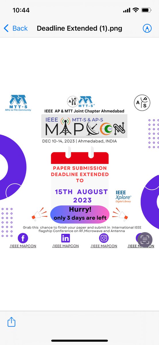 IEEE Microwave, Antenna and Propagation Conference tweet media