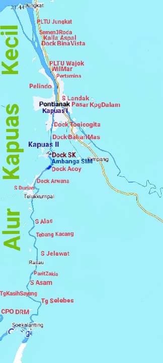 Peta Alur Sungai Kapuas Kecil...
.
.
Masih butuh update...