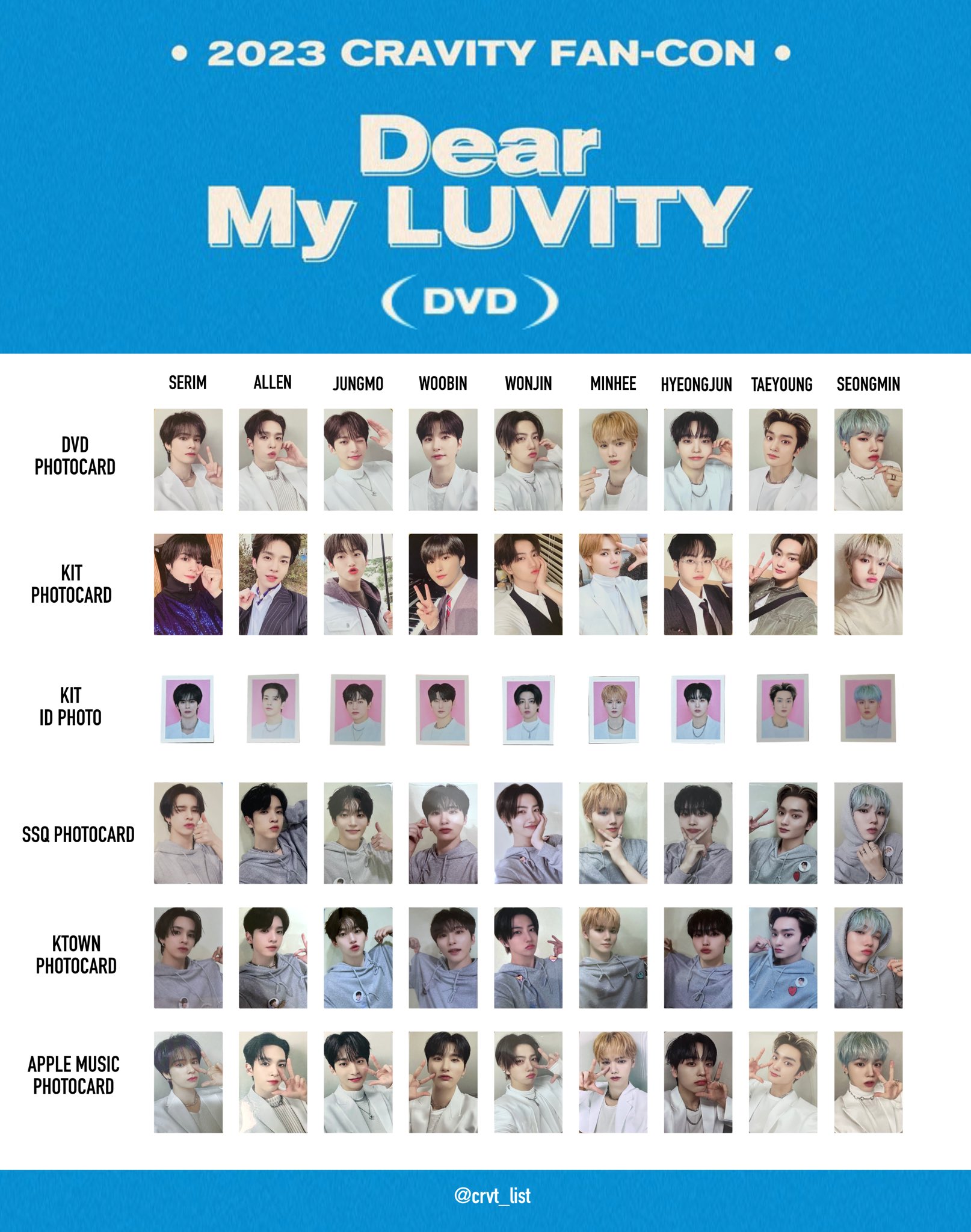 CRAVITY Dear My LUVITY KIT VIDEO DVD セット CRAVITY - Dear My LUVITY [2023 CRAVITY FAN-CON - DVD] - K PLACE
