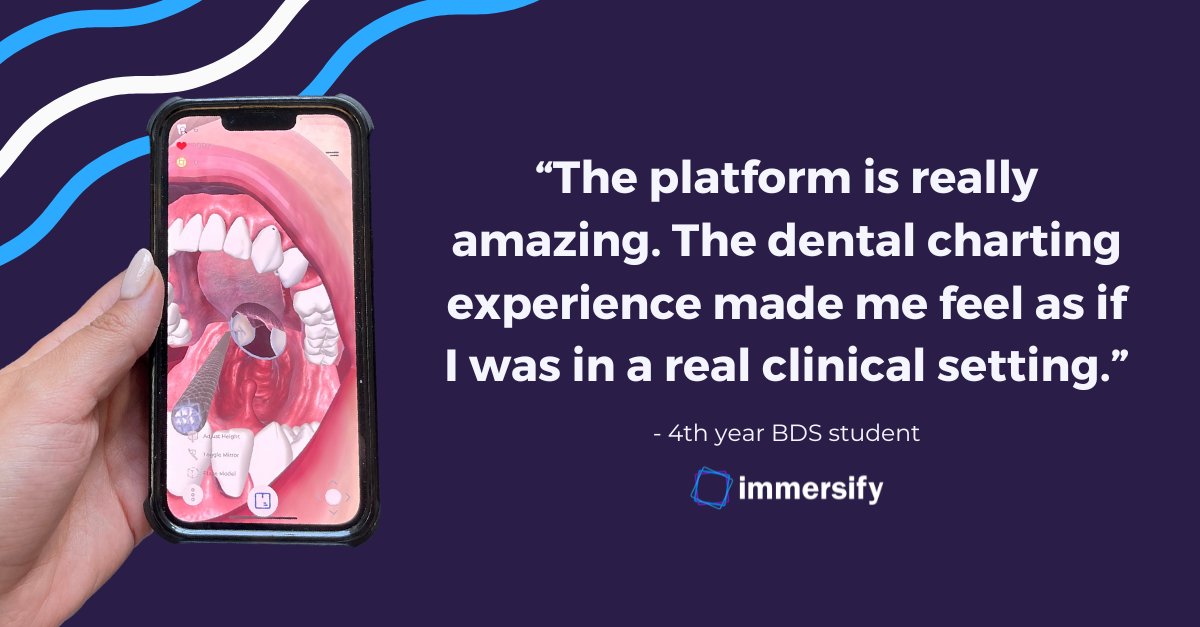 Looking for ways to help your dental students get more clinical experience? Immersify has you covered.

Want to find out how your institution can get access to Immersify? Get in touch 👉 bit.ly/3P662zi

#Immersify #DentalEducation #BDS #DentalClinic