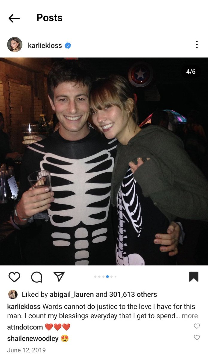 loudestwomanlor's tweet photo. This is the last post of Karlie's that Abigail liked... #kaylor #joshlie and it references Matty & Phoebe performing on the eras stage...who are FRIENDS who both kiss their friends often on stage https://t.co/7jnzIRwZ7O