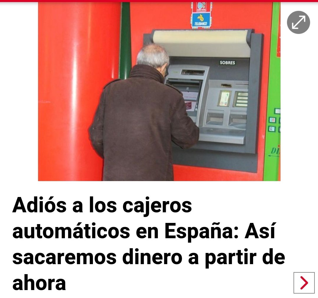 Que la gent gran es foti! A partir d'ara si no tenen mòbil o dispositiu NFC no podràn treure diners.
Quina vergonya de societat, quina gran inhumanitat! no poden esperar una generació? tant els molesten les persones grans?